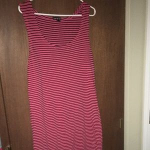 Pink and black dress